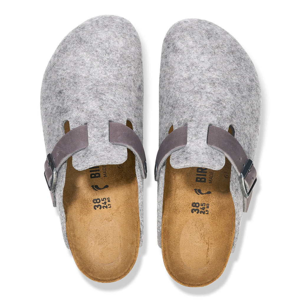 Birkenstock Boston Leather/Textile/Felt