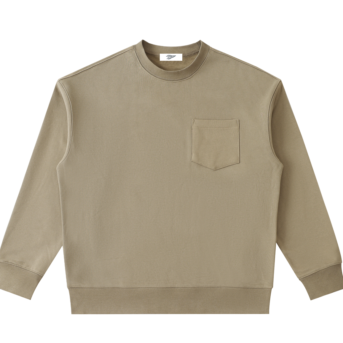 Heavyweight Patch Pocket Crew Sweatshirt