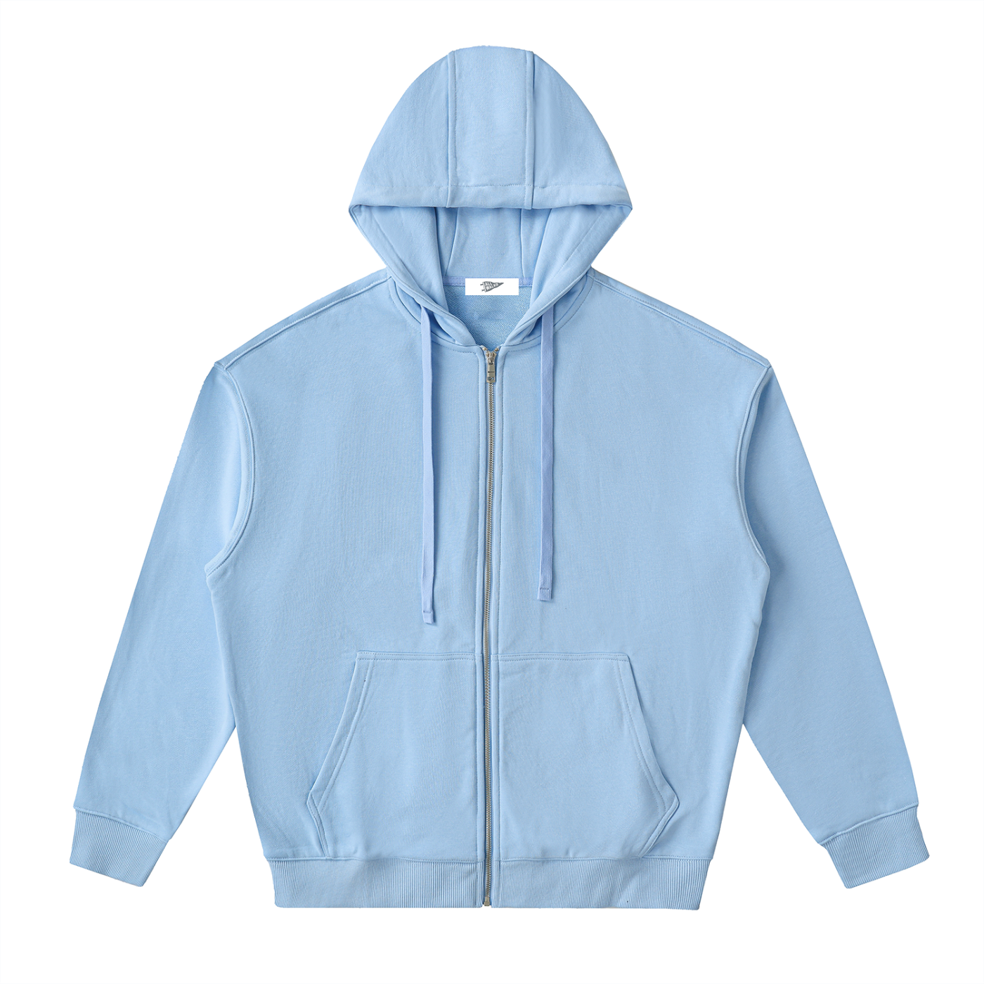 Drop-Shoulder Zip Up Hoodies