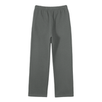Unisex Solid Color Fleece Straight Leg Pants
