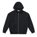Drop-Shoulder Zip Up Hoodies