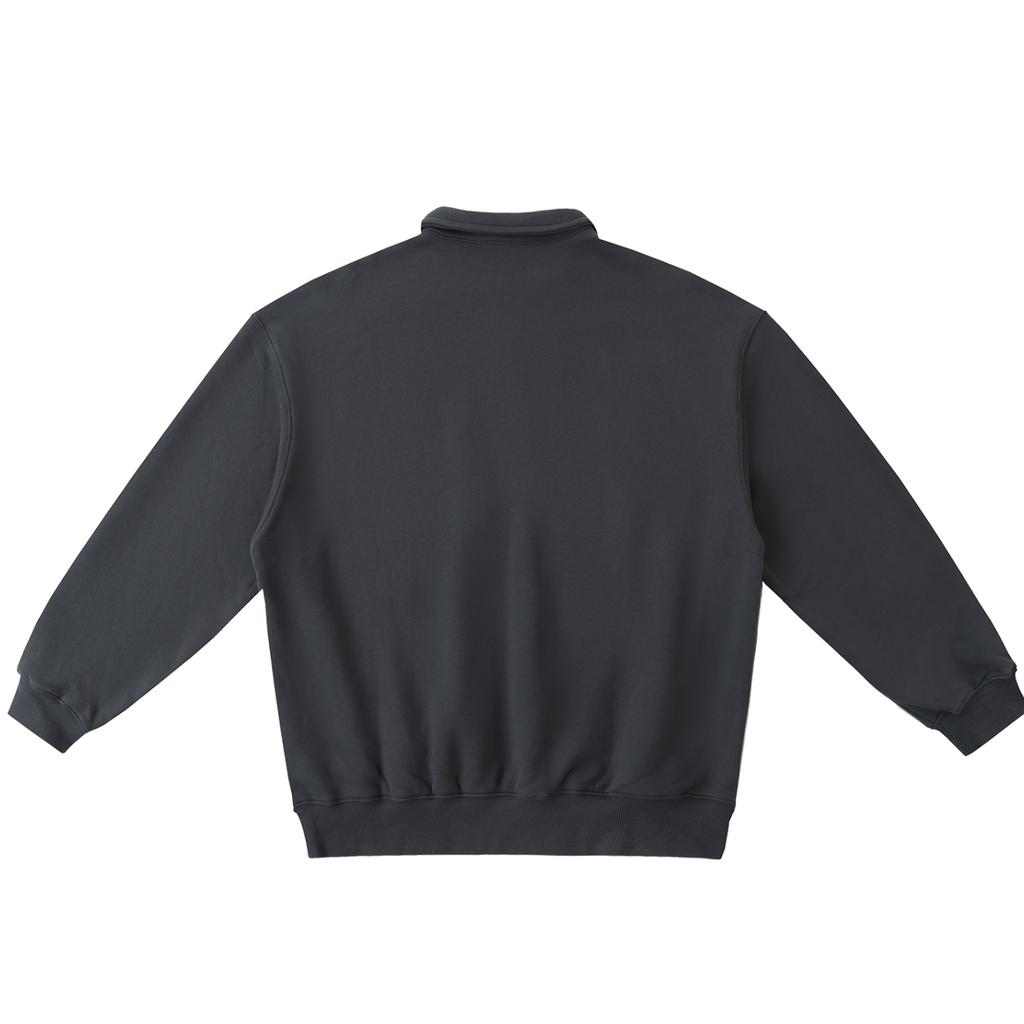 Heavyweight Polo-Collar Sweatshirt