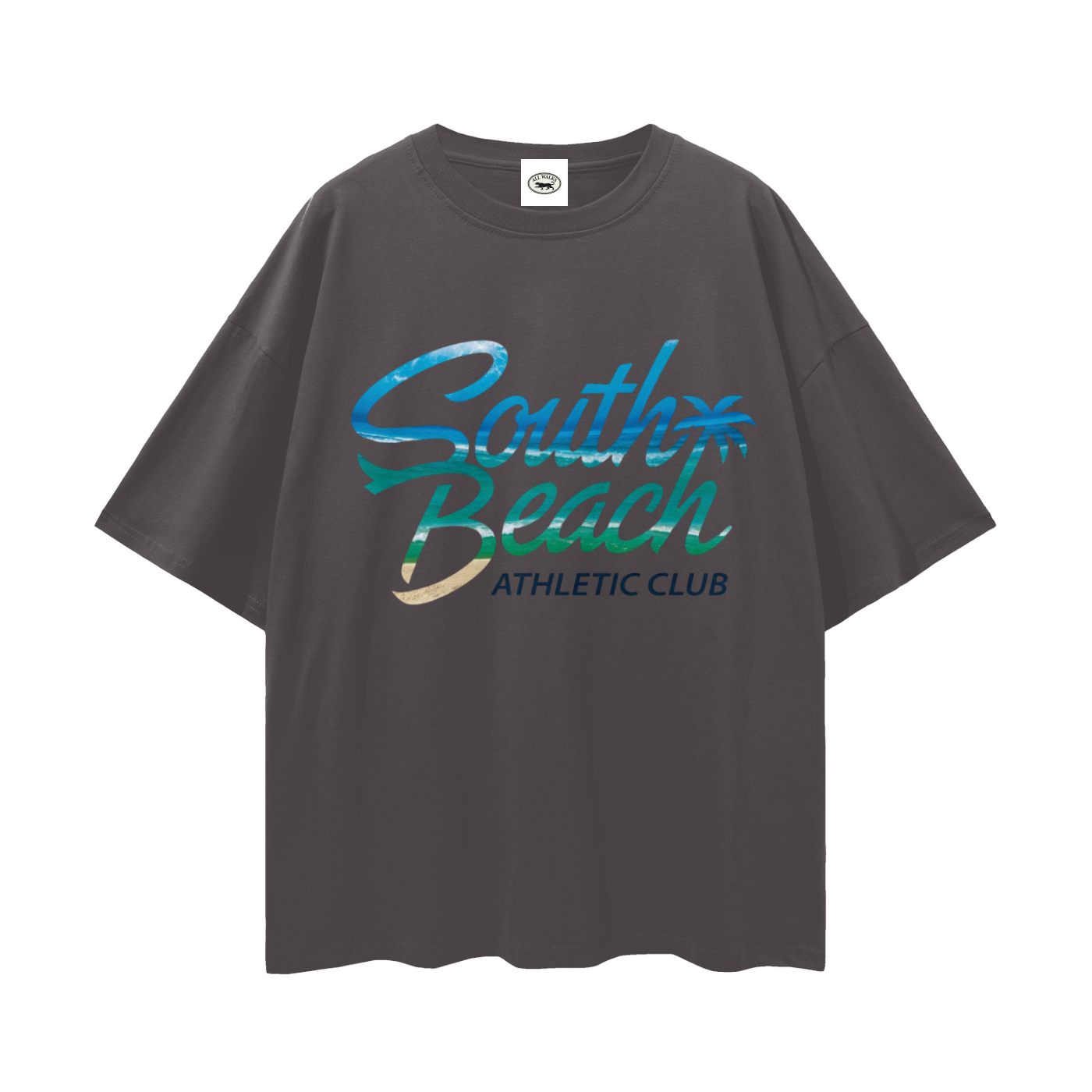 South Beach Athletic Streetwear Unisex Loose Drop Shoulder T-Shirt