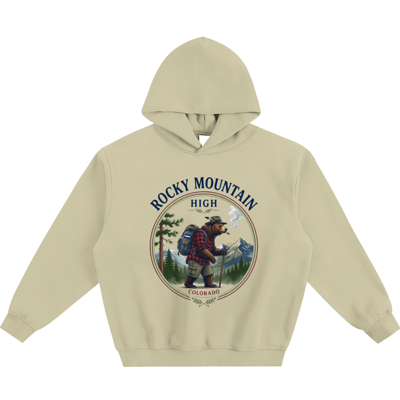 Rocky Mountain High Fleeced Boxy Hoodie