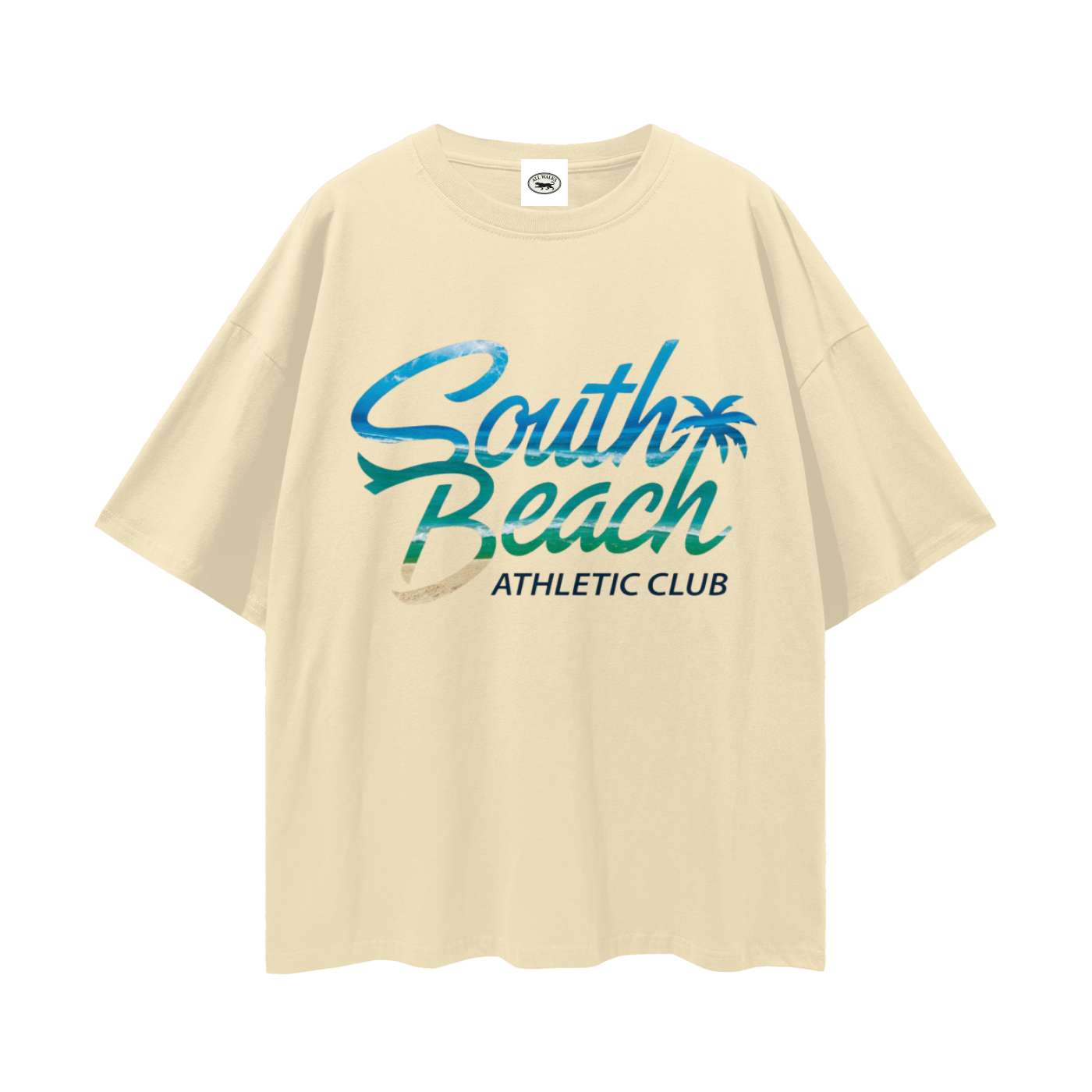 South Beach Athletic Streetwear Unisex Loose Drop Shoulder T-Shirt