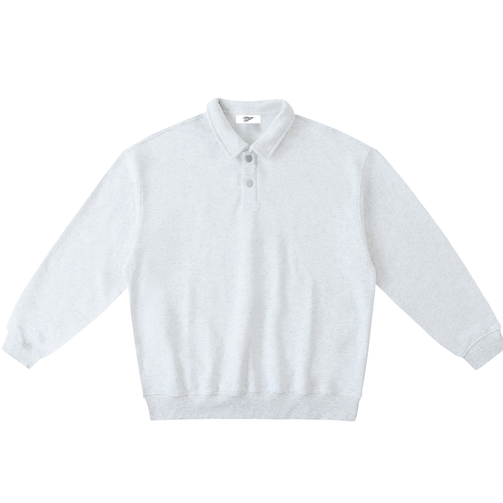 Heavyweight Polo-Collar Sweatshirt