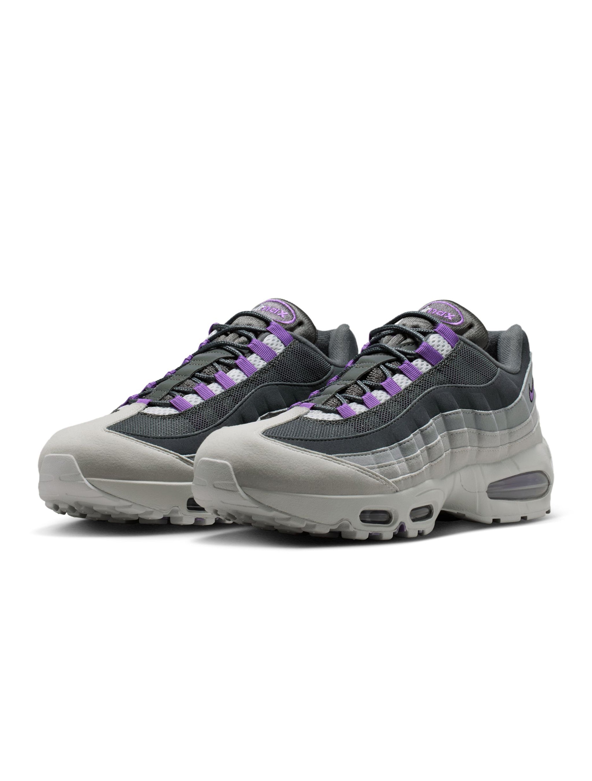 Nike Mens Air Max 95 Big Bubble OG - Photon Dust/Bright Violet