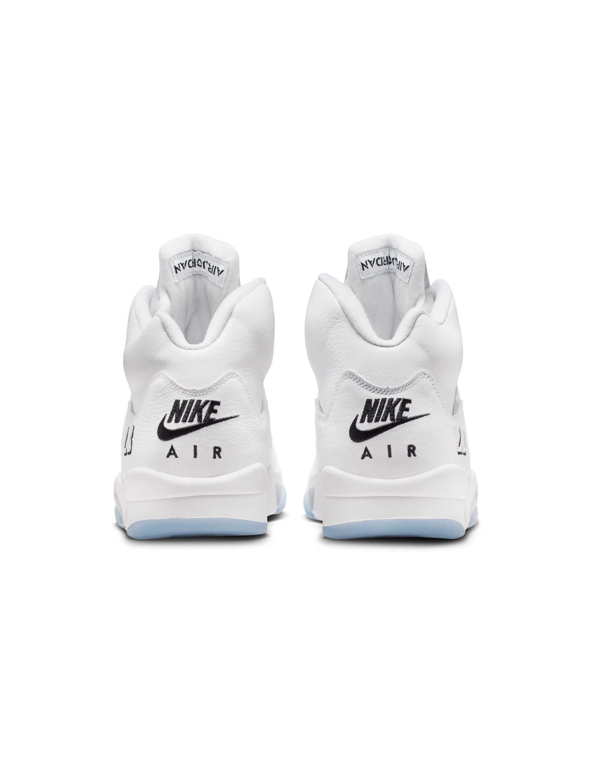 Air Jordan Mens 5 Retro - White Metallic