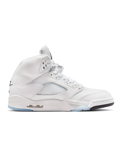 Air Jordan Mens 5 Retro - White Metallic