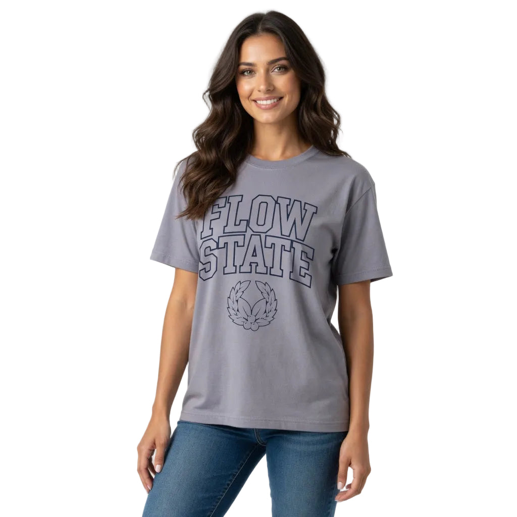 Flow State Drop Shoulder Cotton T-Shirt