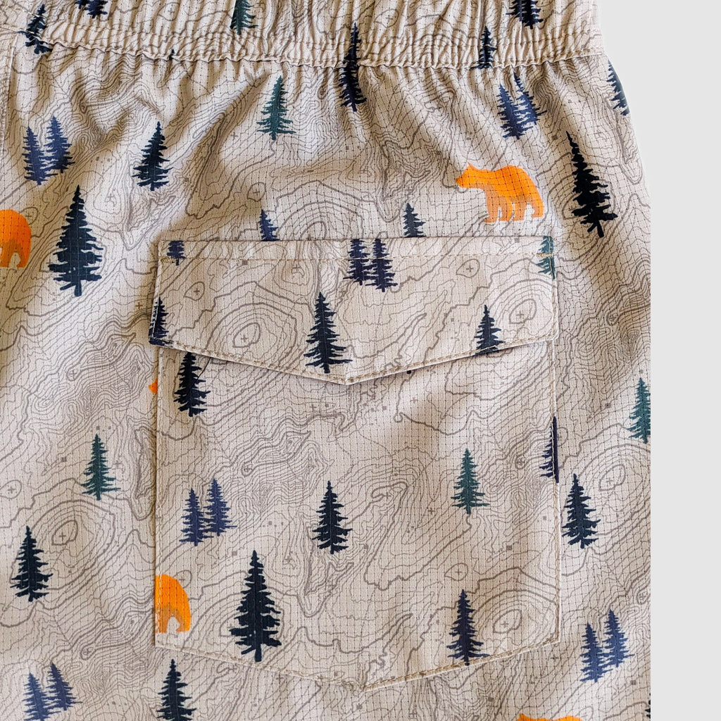 Langley Tech Short - Khaki/Bear