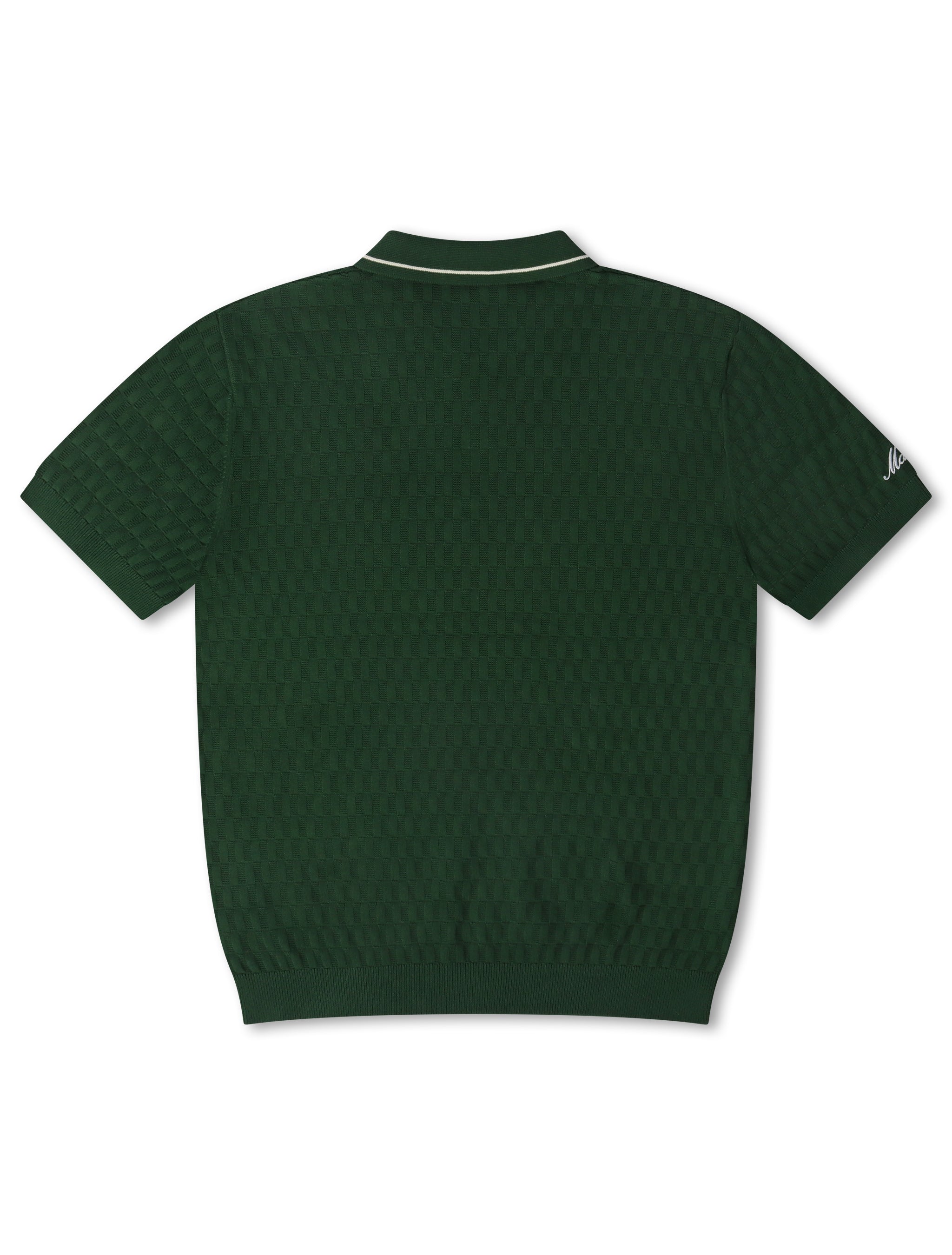 Malbon Crest Knit Polo