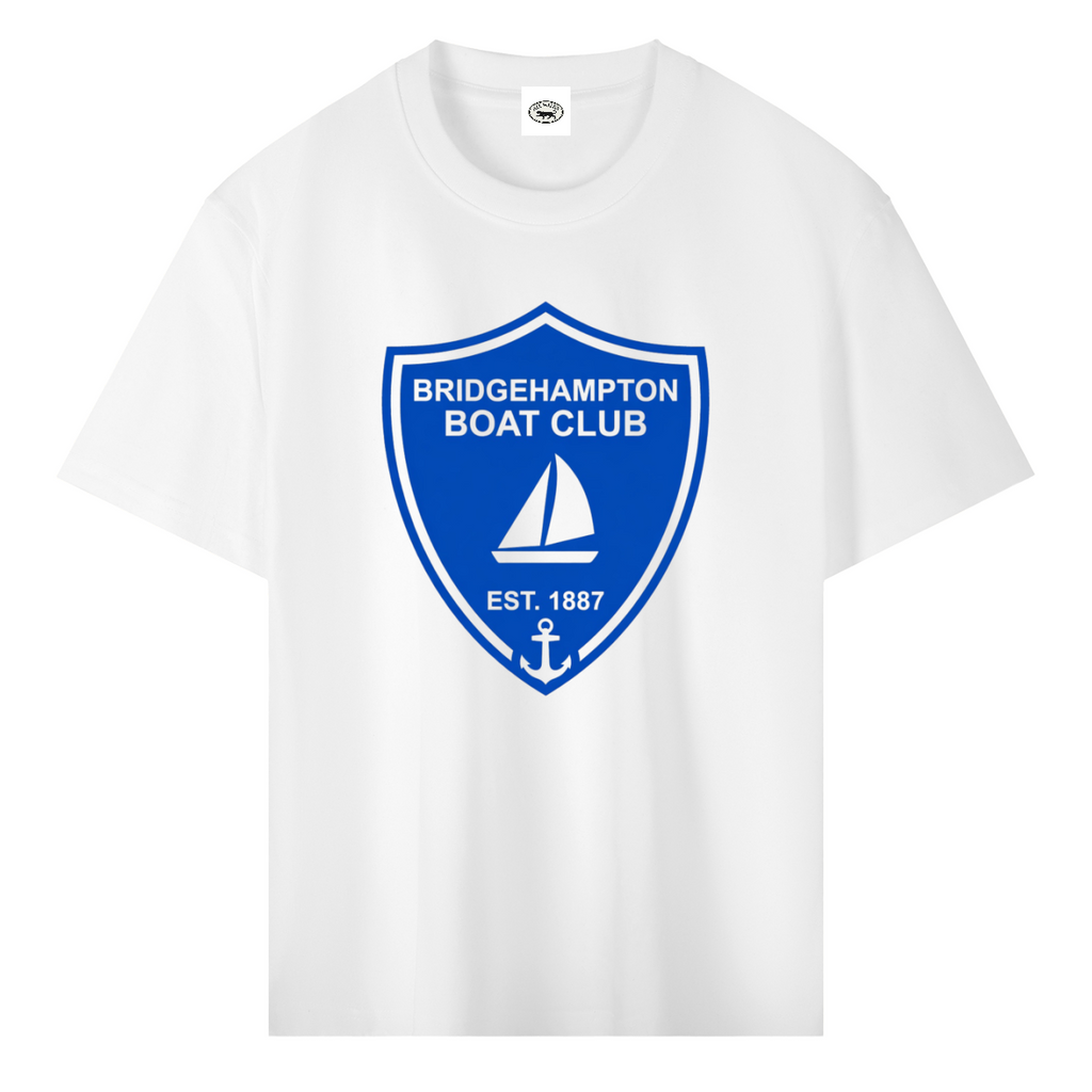 Hamptons Boat Club Heavyweight Drop Shoulder Cotton T-Shirt