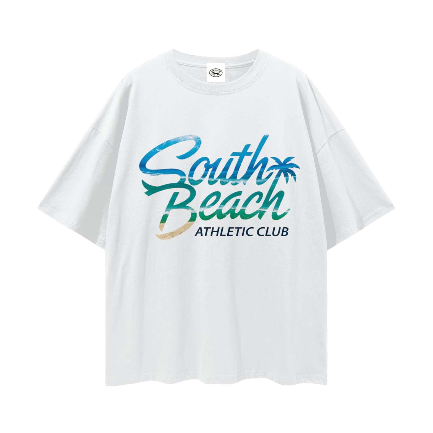 South Beach Athletic Streetwear Unisex Loose Drop Shoulder T-Shirt