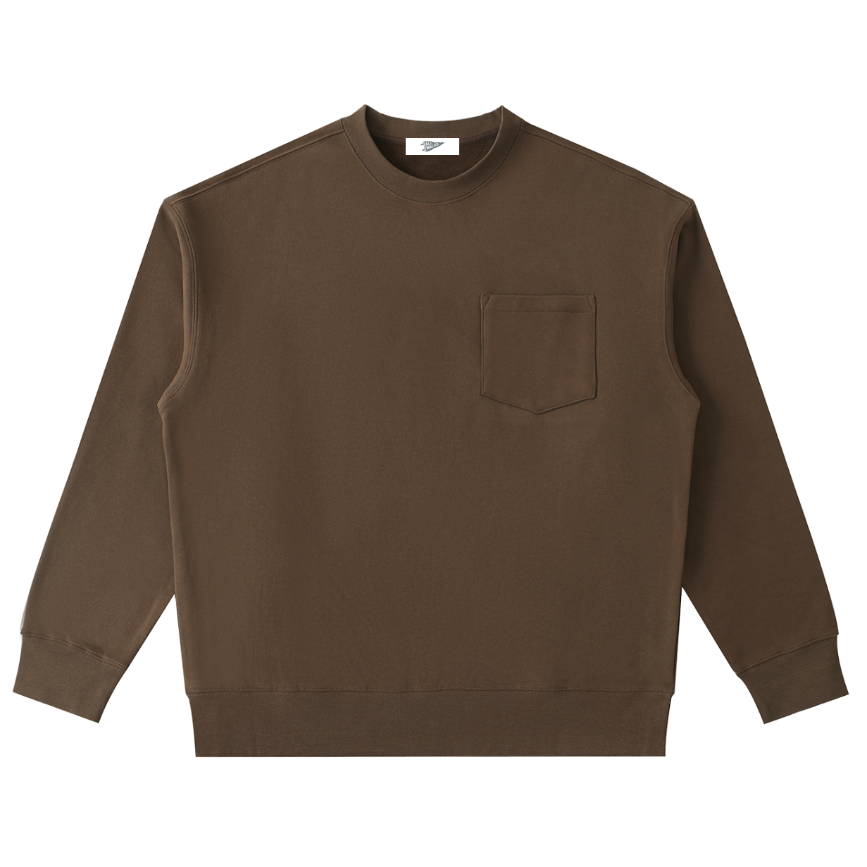 Heavyweight Patch Pocket Crew Sweatshirt