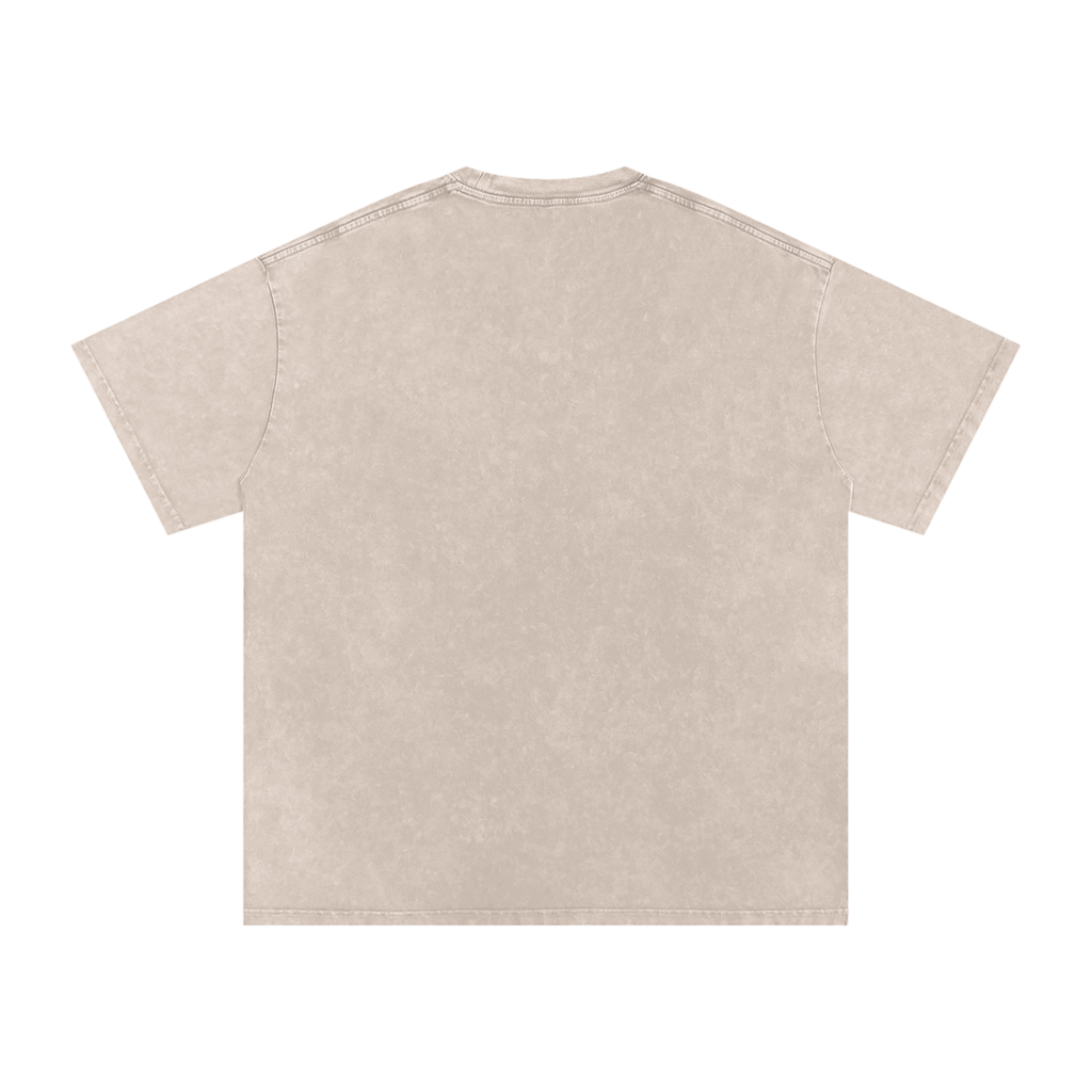 Snow Washed Oversized Cotton T-Shirts