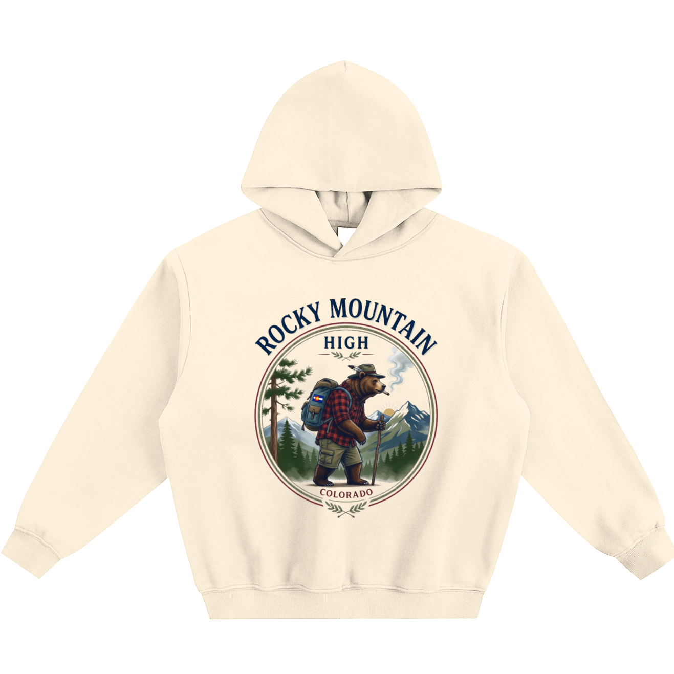 Rocky Mountain High Fleeced Boxy Hoodie
