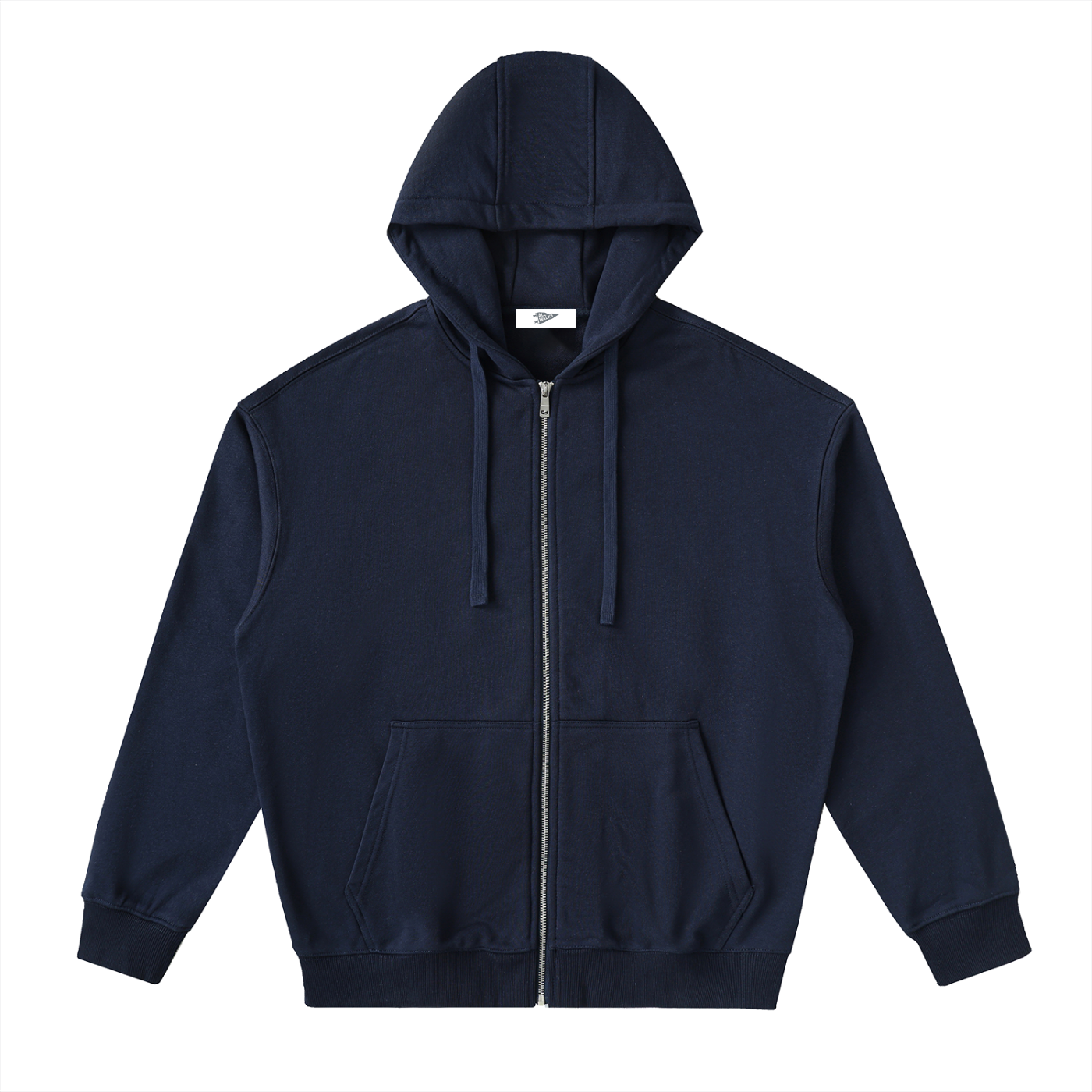 Drop-Shoulder Zip Up Hoodies