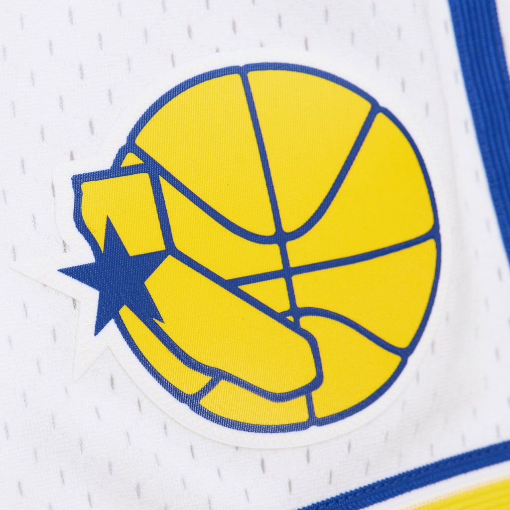Mitchell & Ness NBA White Warriors 1990 Shorts