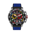 Torque Blue Stainless Steel Swiss Sport Chrono Watch