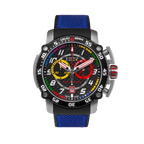 Torque Blue Stainless Steel Swiss Sport Chrono Watch